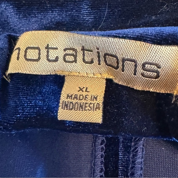 Vintage Velvet navy blue Jacket size XL evening wedding guest party event - Picture 10 of 12